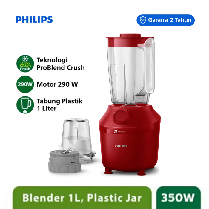 Philips Blender Plastik 1 Liter - HR2042/13